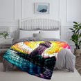 thumbnail image 4 of Fleece Bed Blanket ，Colorful At Cesar White Tower Print Blanket，Plush, 4 of 4