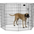 thumbnail image 1 of Midwest Foldable Metal Exercise Pen/Pet Playpen Black w/Door, 1 of 7
