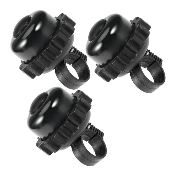 WHAMVOX Loud Bike Bell Made of Aluminum Alloy for Clear Warning Sound Essential Black Horn Accessories 3Pcs