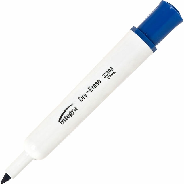 Rotulador de borrado en seco Integra ITA33308 con punta cincelada, azul