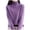Purple, variant on Women's Autumn Turtleneck Sweater, Loose Plus Size Thick Knitted Warm Base Shirt For Daily Wear