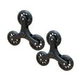 thumbnail image 4 of yuksok 2 Pcs Roues d'Escalier de Remplacement Polyvalentes Pliables pour Chariot 23x20,5 cm Noir, 4 of 9