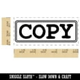 thumbnail image 2 of Copy Double Line Border Document Self-Inking Rubber Stamp Ink Stamper for Business Office - Black Ink - Small 1-1/2 Inch, 2 of 7