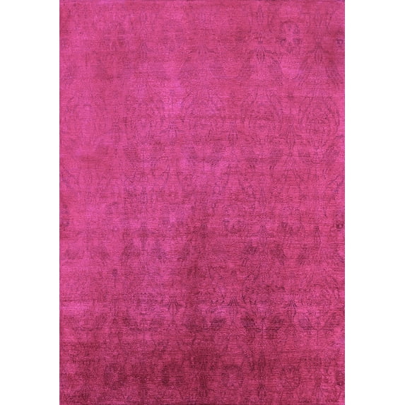 Ahgly Company Indoor Rectangle Oriental Purple Industrial Area Rugs, 2' x 3'