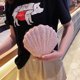 thumbnail image 1 of Bolso bandolera con dise?o de conchas marinas y sirena para ni?as, monedero con lentejuelas, blanco ShuxiuWang 8390612293856, 1 of 1