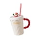 thumbnail image 5 of taza de cerámica,Taza de café de cerámica con tapa,regalo de Navidad,taza navideña taza de agua creativa taza navideña,Taza de desayuno,regalo,taza para beber bebidas,Taza de, 5 of 9