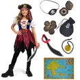 thumbnail image 3 of Disfraz de Spooktacular Creations para Halloween, niña pirata, azul, de 8 a 10 años, 3 of 7