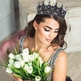 thumbnail image 2 of Crown for Women, KC Gold Rhinestone Queen Crown, Elegant Tiara for Bridal, Birthday & Costume Events, Crystal Princess Hair Accessories, 2 of 17