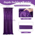 thumbnail image 3 of Cortina de Fondo con Lentejuelas SoarDream Morado 60x240 cm 4 Piezas, 3 of 7