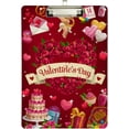 thumbnail image 2 of Coolnut Cartoon Cake Clipboard A4 Standard Size Decorative Clipboard with Low Profile Metal Clip for Students Men Women Classroom and Office Gifts, 2 of 7