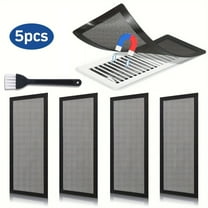 VAETTLO 4-Pack Magnetic Vent Covers for 4x10 inch Heating & Air Registers, PVC Frame with Mesh Screen, Tool-Free Installation for Floor/Wall Vents