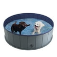 thumbnail image 3 of Niubya 64 x 12'' Foldable Dog Swimming Pool, Portable Bath Tub for Pets Indoor and Outdoor(Gray), 3 of 8