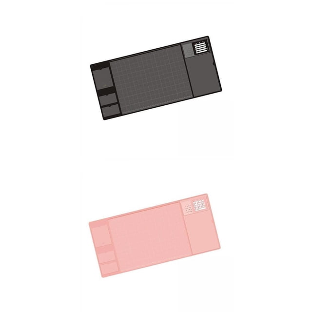 2 Uds Protector De Almohadillas De Escritorio Almohadilla De Escritura De Escritorio Rosa Y Negro Para Escritorio De Teclado Sunnimix none