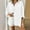 c01White, variant on Womens Button Down Shirts Cotton Dress Shirts Solid Color Long Sleeve Work Blouses Collared Tops Tunics with Pocket White L