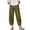 Army Green #009, variant on Women's Y2k Baggy Distressed Wide Leg Capri Jeans Boho Tulip Hem High Waisted Cropped Denim Pants, XL