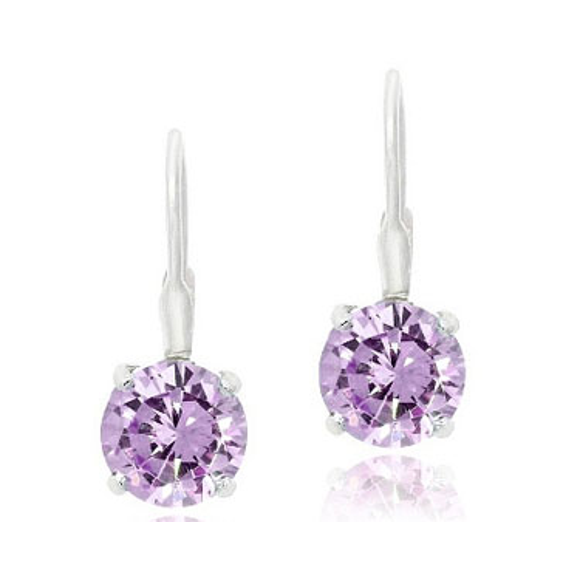 Sterling Silver 1.5ct Amethyst Earrings