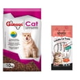 thumbnail image 1 of Güesos Gatos 10 kg + MIAUKISS LICKABLE SALMON 4 PACK 56GR, 1 of 3