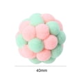 thumbnail image 3 of Cat Ball Juego interactivo hecho a mano Bell Ball Juguetes para todas las mascotas (rosa), 3 of 3