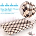 thumbnail image 3 of CHOK 2024 Folding Sofa Bed Cover Solid Color Futon Armless Slipcover Polyester Elastic Fabric All-Inclusive Cover, 3 of 7