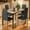 Brown(Wood), variant on Lofka Dining Table Set for 4 with 1 Table & 4 Chairs, Modern Small Kitchen Table Set for Small Spaces, Retro