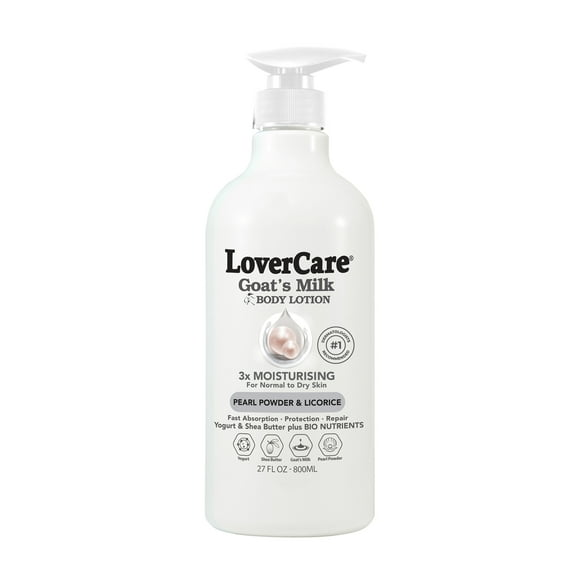 LoverCare Goat's Milk Body Lotion 27 fl oz (800ml) - Pearl Powder & Licorice