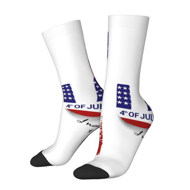 Balery Patriotic Skull Art Calcetas Largas con Estampado para Hombre y Mujer – Suaves y Transpirables, Talla Única (US 5-11)