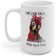 thumbnail image 2 of Generisk rolig kaffemugg, jag ser kanske lugn ut men i mitt huvud har jag pickat dig 3 gånger. Kopp för kycklingälskare. |M581|, Vit, 11 OZ, 2 of 5