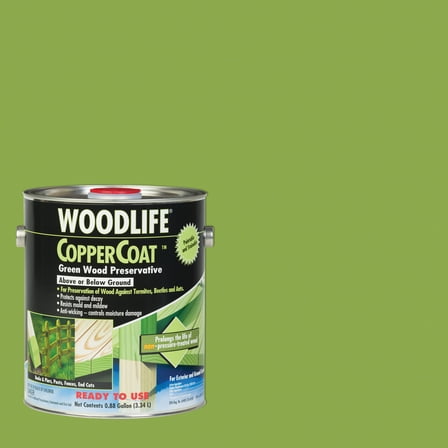 Green, Wolman Satin Woodlife CopperCoat Wood Preservative- Gallon, 1 Pack