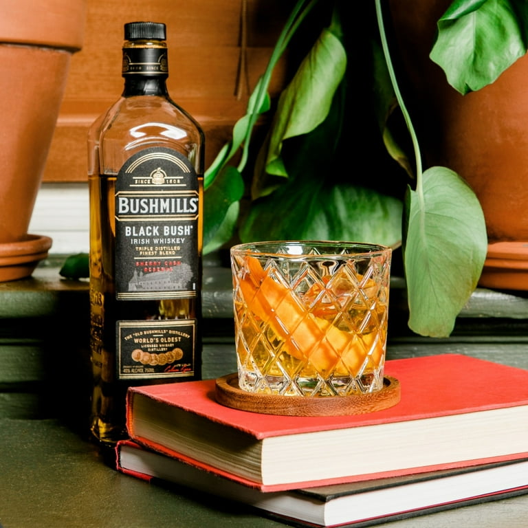 Bushmills Black Bush Irish Whiskey, 750 ml Glass Bottle, 40% ABV
