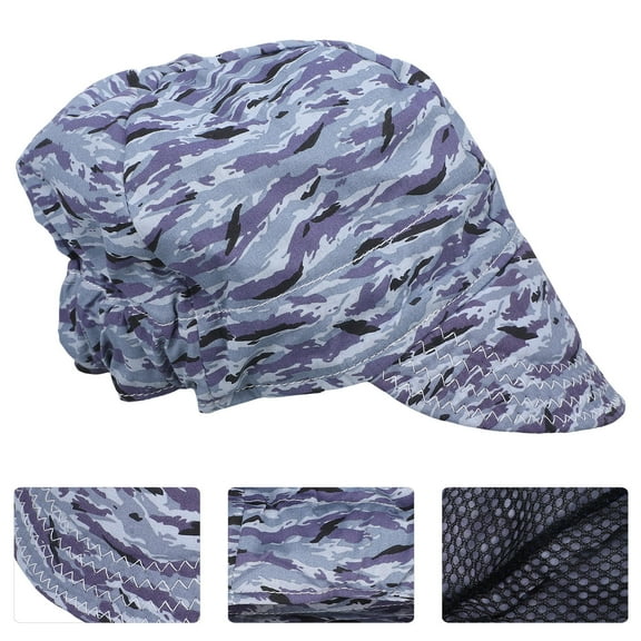 NICEXMAS Protective Welders Hat Dark Grey Cotton with Sweat Absorbing Breathable Material