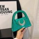 thumbnail image 2 of Bolso de mano de noche para mujer Bolso de fiesta de cóctel con cadena elegante Bolso de mensajero (verde), 2 of 8