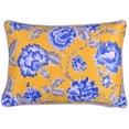 thumbnail image 5 of Throw Pillow Covers Pack of 2 for Living Room Table, Floral Printed Cushion Case, 14x20 inches - Yellow - Home Decor, 5 of 12