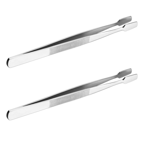 unbranded 2Ud Pinzas Para Sellos En Níquel Plateado Con Puntas Suaves Para Y Selección