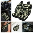 thumbnail image 2 of KUIFORTI Deer Camo Flag 12 Pcs Car Seat Covers Full Set Auto Center Console Armrest Pad Steering Wheel Cover Seat Belt Pads 2 Pack Car Cup Holder Coasters for Cars Sedan SUV, 2 of 7