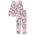 thumbnail image 3 of Suhoaziia Bunny Butterfly Nightwear for Women Pajama Long Sleeve Top & Pants Size 6XL,Lightweight Daily Wear Breathable Fall Clothing for Multi-Season Jogger, 3 of 4