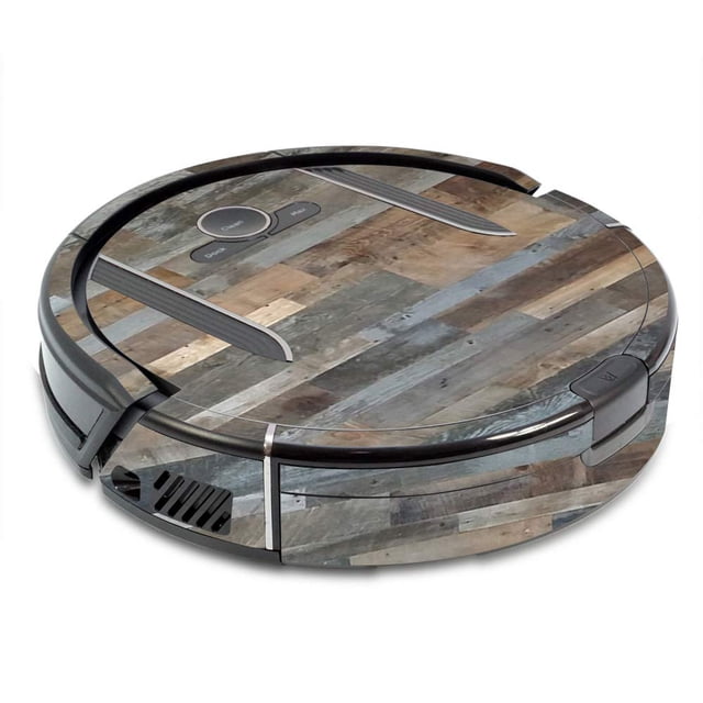 MightySkins Skin Compatible with Shark Ion Robot R85 Vacuum - Gray Wood | Protective, Durable, and Unique Vinyl Decal wrap Cover | Easy to Apply, Remove, and Change Styles | Made in The USA