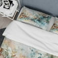 thumbnail image 4 of Designart "Vibrant Eruption A Burst of Colors V" Modern Geometric Bedding Covert Set - Abstract Geometric Green Abstract Bed Set With 2 Shams, 4 of 6
