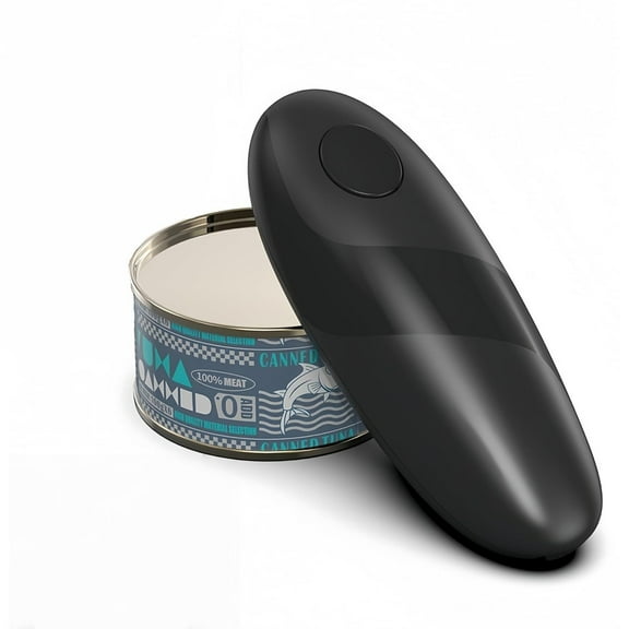 Behome Electric Can Opener, One Touch Automatic Kitchen Can Opener for Seniors with Arthritis, Hands Free & Smooth Edge, Battery Operated, for Any Size Can, Black