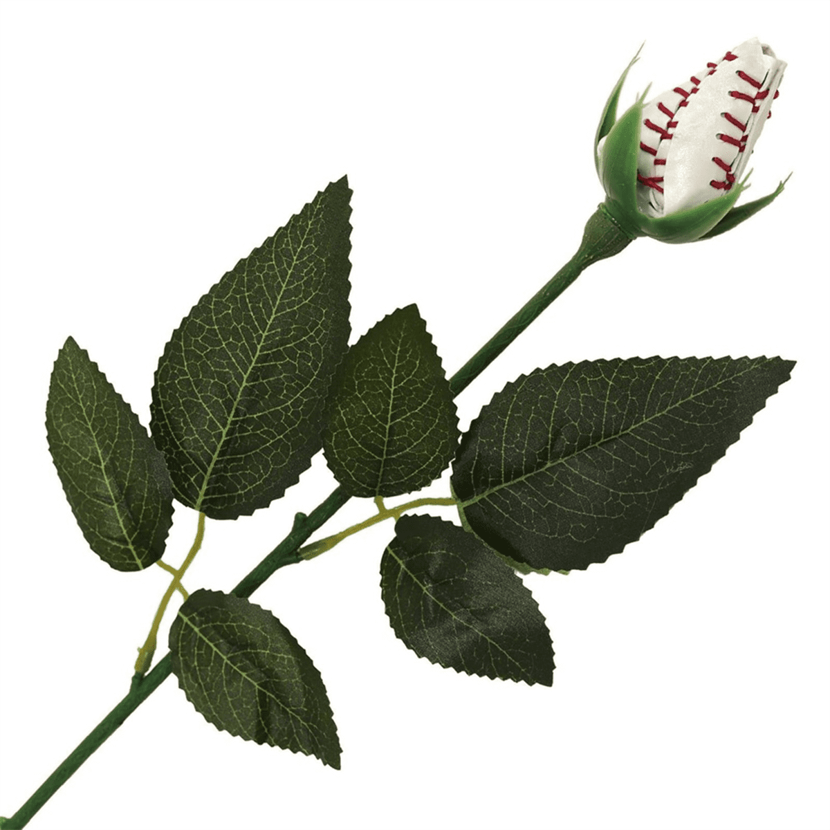 Softball Rose Sport Leather Rose Handmade Artificial Softball Flowers Gift for Softball Mom Fans Team Graduation,A