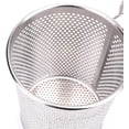 thumbnail image 2 of Wooden Handles Pasta Basket, Stainless Steel, Easy Draining, Multi-purpose Deep Basket With Heat Resistant Durable Design For Kitchen Cooking (3PCS, Natural Red Brown), 2 of 5