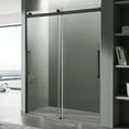 thumbnail image 4 of Stellar Series 57-60"W x 76"H Sliding Frameless Shower Door in Chrome with Tsunami Guard Tempered Clear Glass, 4 of 5