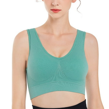 

Idoravan Bras for Women Clearance Savings Women Seamless Sports Bra Wirefree Yoga Bra with Removable Pads