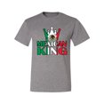 thumbnail image 2 of Wild Bobby Mexican King Latin Pride Men Graphic Tee, Heather Grey, Small, 2 of 5