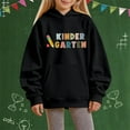 thumbnail image 2 of Mercatoo Kindergarten Graphic Oversized Hooded Pullover Boys Girls First Day of School 𝐁ack to School Fall Winter Sweatshirts, 2 of 4