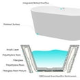 thumbnail image 2 of FerdY 55" Acrylic Freestanding Oval Bathtub with Brushed Nickel Drain, Glossy White, 02522BN, 2 of 7