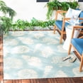thumbnail image 2 of Safavieh Courtyard Harold Geometric Indoor/Outdoor Area Rug, Aqua/Beige, 8' x 11', 2 of 10