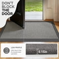 thumbnail image 6 of QiCaiJia Hallway Runner Rug 2x6 ft Gray Jute Like Kitchen Runner Mat Rugs Non Slip, Woven Soft Entryway Farmhouse Runner Boho Floor Carpet for Indoor Laundry Hall Backdoor Bedroom Living Room, 6 of 8