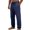 Navy, variant on Migroa Men's Linen Pants Lightweight Drawstring Elastic Waist Pockets Loose Fit Straight Legs Summer Beach Vacation Yoga Trousers Black L