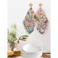 thumbnail image 2 of Easter Gnomes Kitchen Dish Towels for Drying Dishes Set of 3, Colorful Eggs Bunny Ears Flowers Leaves Branch Waffle Weave Microfiber Hand Tea Bathroom Towels Quick Dry & Absorbent Towel 12x12, 2 of 7