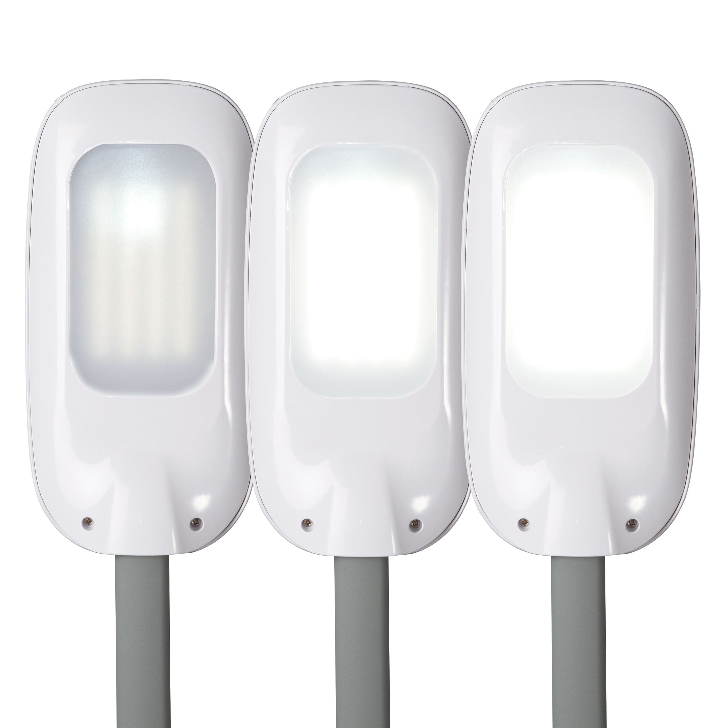 OttLite Dimmable LED Floor Lamp with Magnifier, White